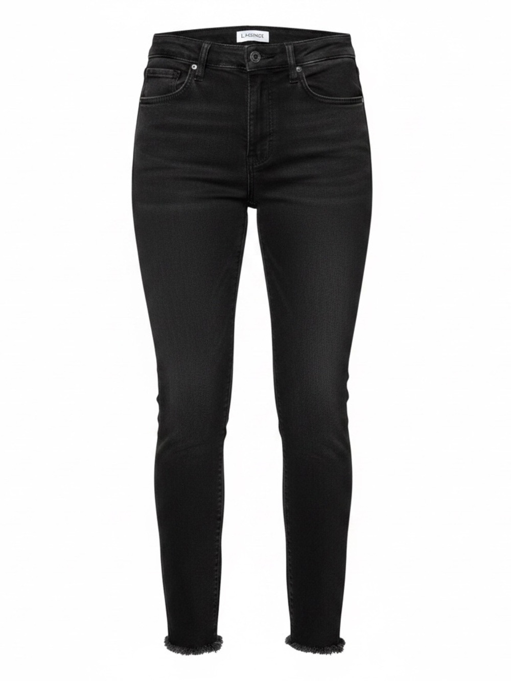 🖤 L’AGENCE Black Raw Hem Skinny Jeans Sz 25 ✨ Designer Denim MSRP $245